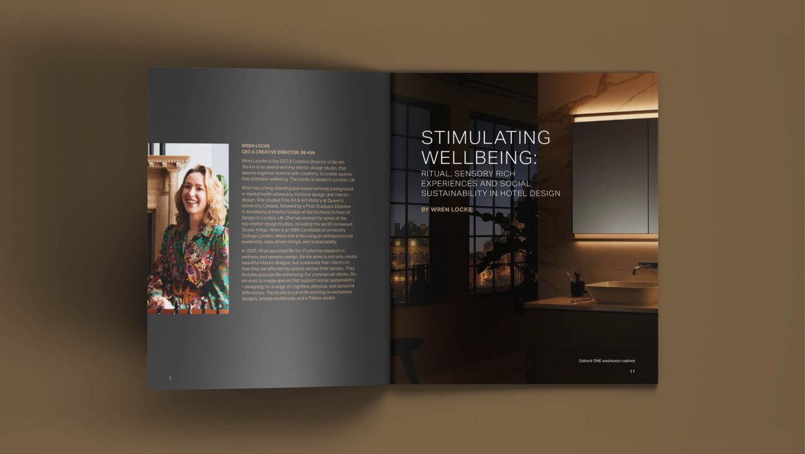 Stimulating wellbeing: ritual, sensory rich experiences and social sustainability in hotel design