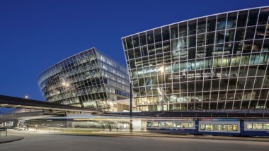 The Circle in Zurich at night