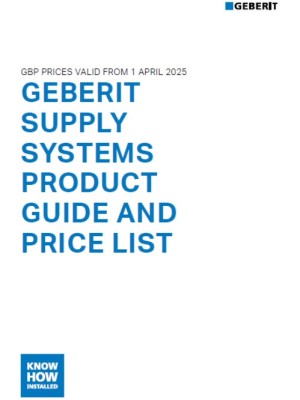 Geberit Product Guide - Supply (GBP)