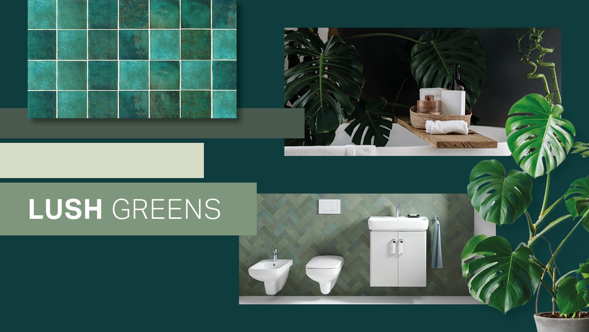Lush green colour palette Lush green colour palette