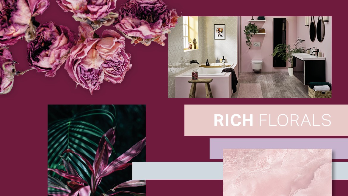 Rich floral colour palette Rich floral colour palette