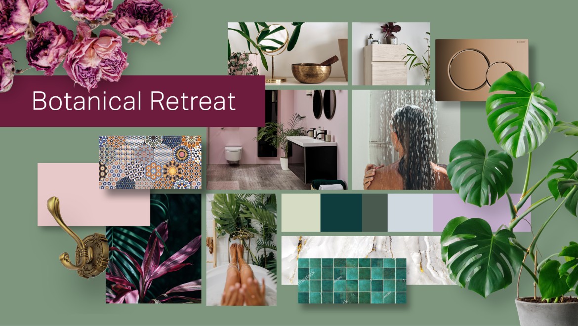 Geberit Trend mood board Botanical Retreat Geberit Trend mood board Botanical Retreat