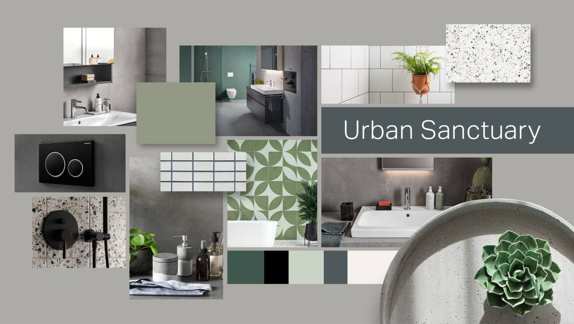 Geberit trends mood board, Urban Sanctuary Geberit trends mood board, Urban Sanctuary