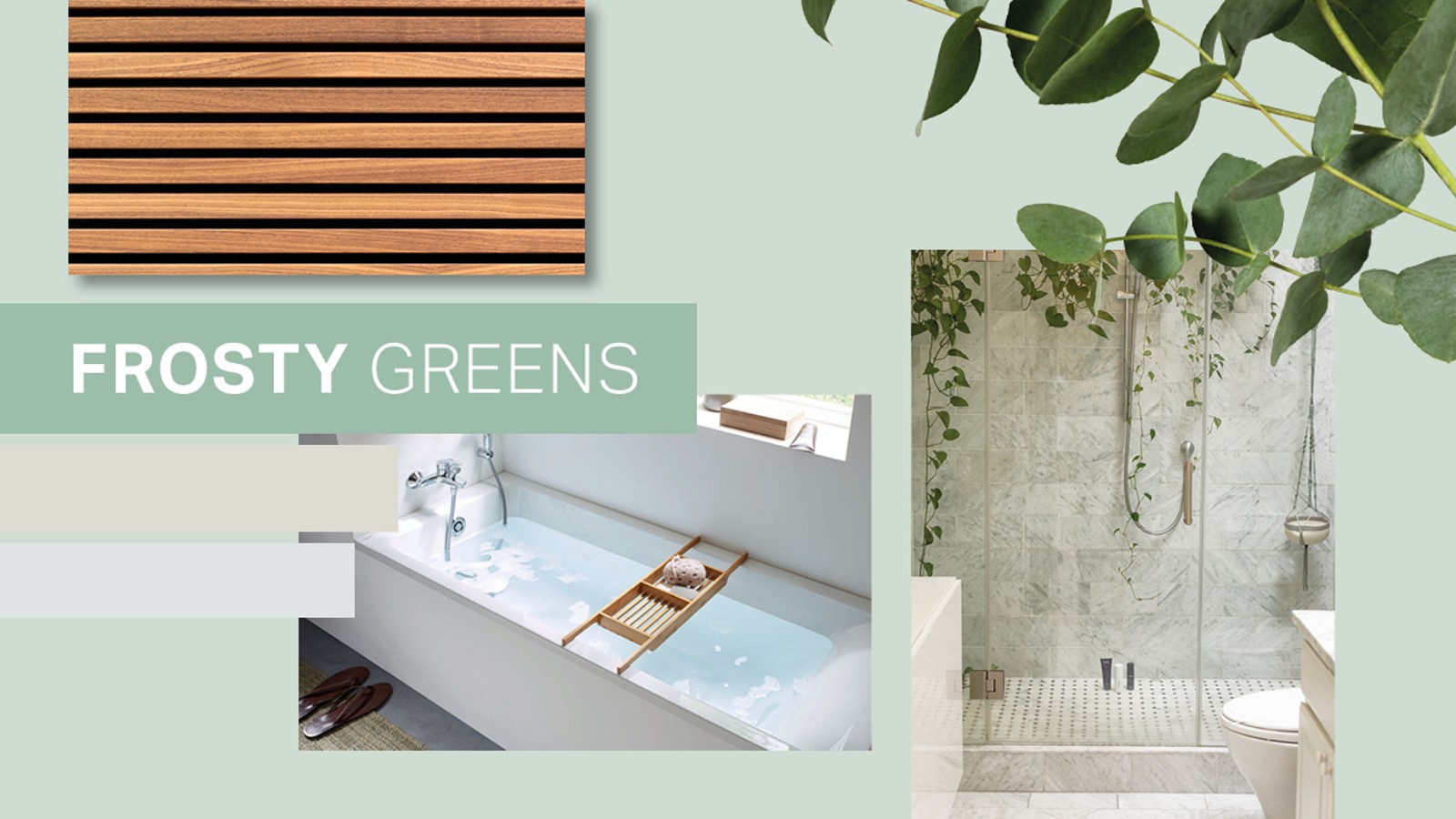 Frosty green colour palette Frosty green colour palette