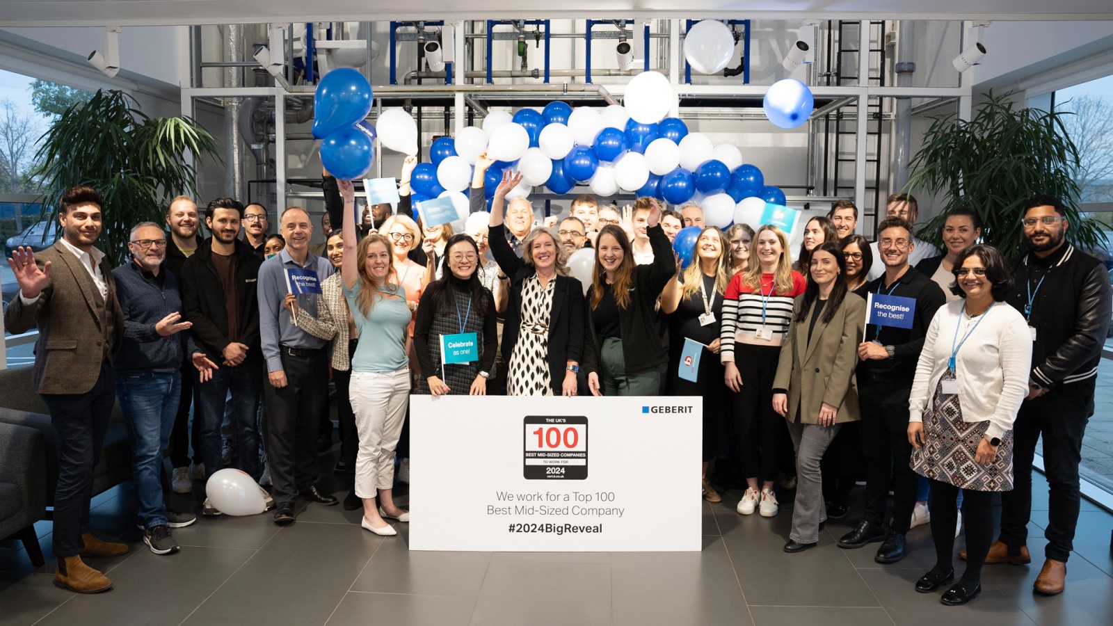 Geberit UK Celebrates Their Best Companies 1 Star 'Very Good' Rating in 2024