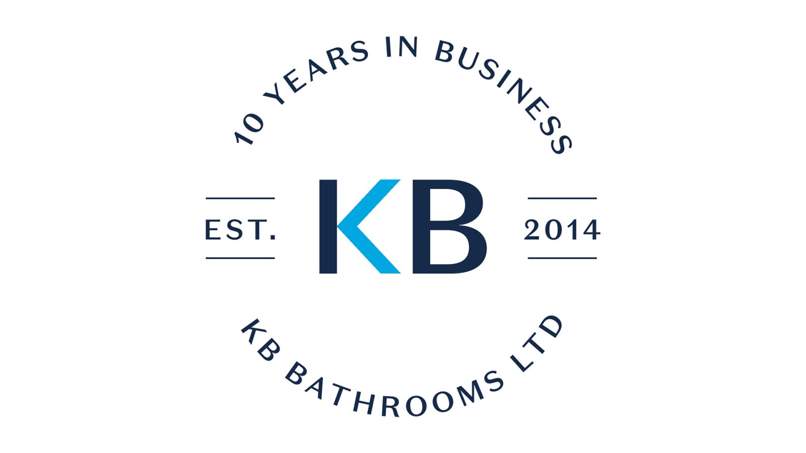 KB Bathrooms 10 Years logo