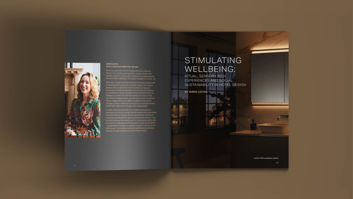Stimulating wellbeing: ritual, sensory rich experiences and social sustainability in hotel design Stimulating wellbeing: ritual, sensory rich experiences and social sustainability in hotel design