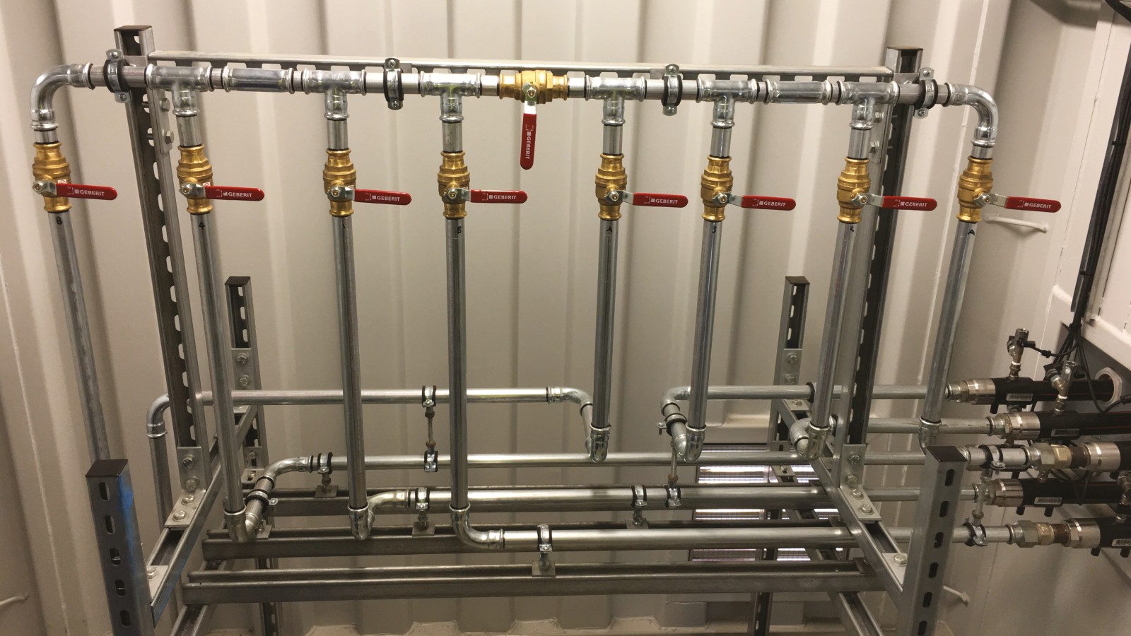Geberit pipe solution using Geberit Mapress