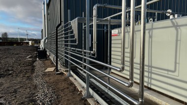Mapress stainless steel installed as part of bespoke fuel storage system Mapress stainless steel installed as part of bespoke fuel storage system