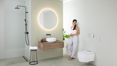 Geberit variform bathroom with Aquaclean Sela