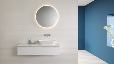 Geberit ONE lay-on washbasin with iCon cabinet