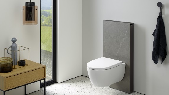 Geberit iCon WC with Monolith in slate