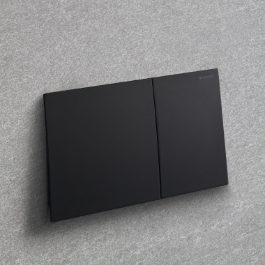 Geberit Sigma70 in black matt with easy-to-clean coating