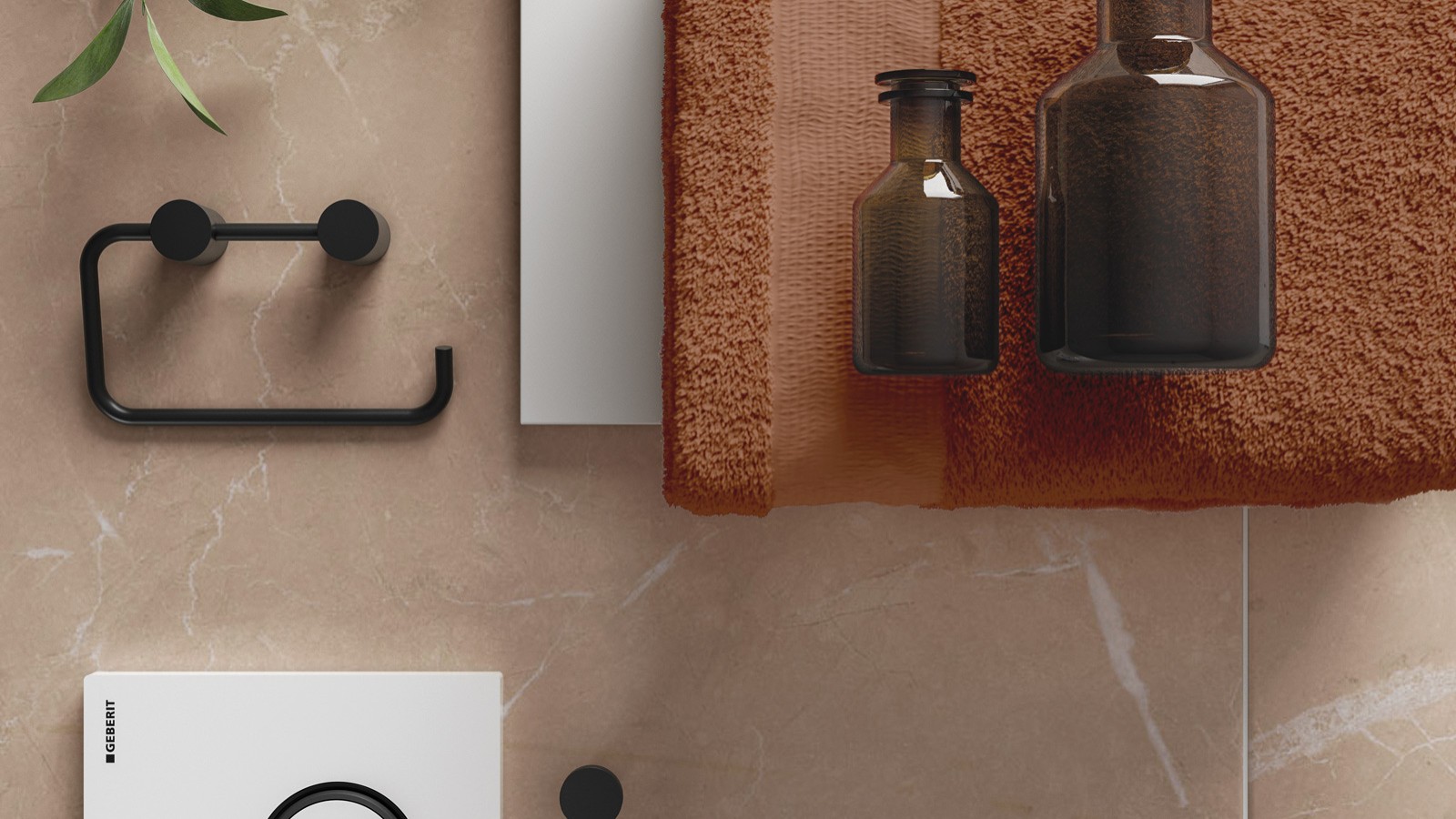 Bathroom trend for 2025: Brown colour scheme