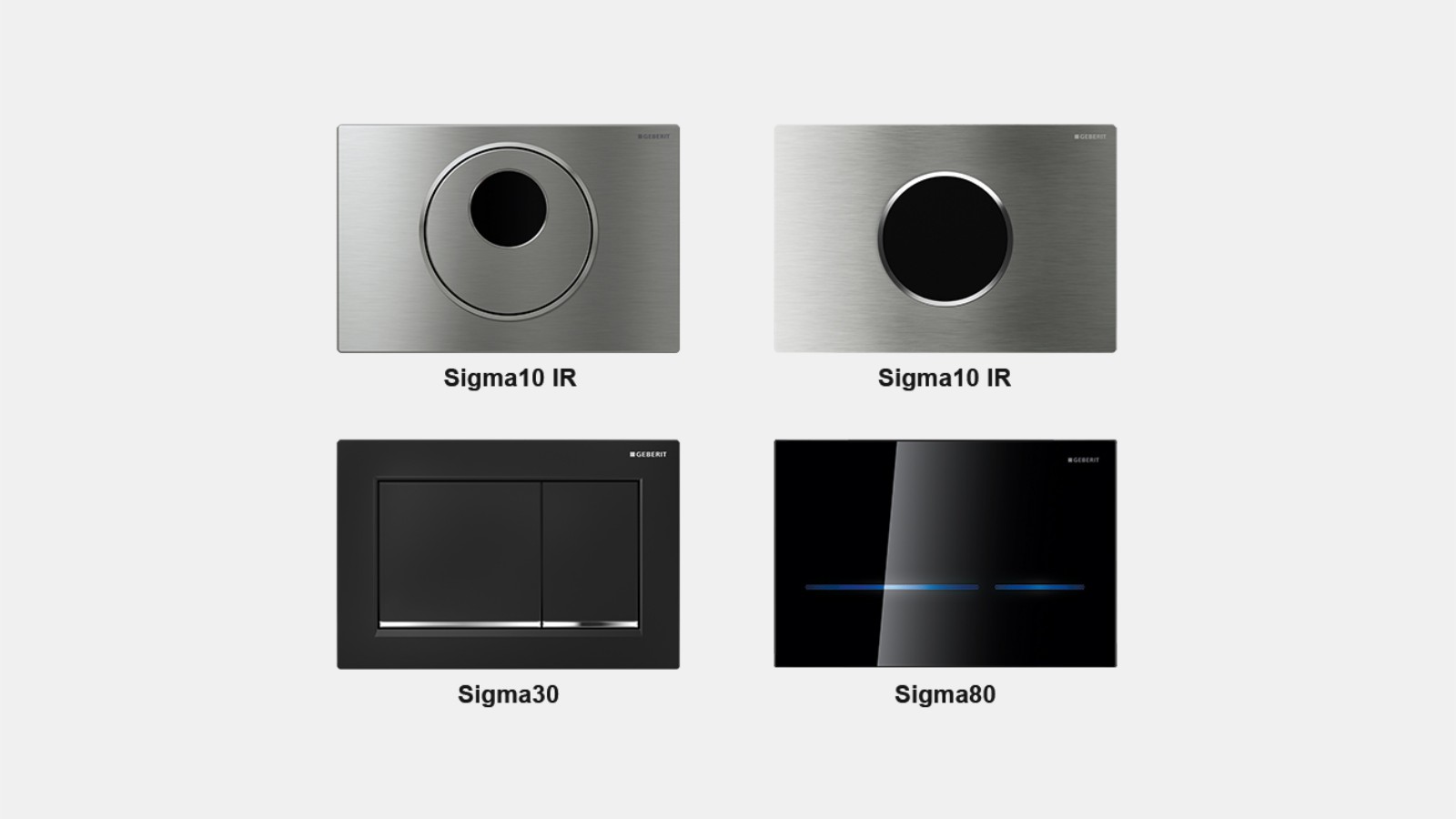 IR and mechanical Geberit actuator plates