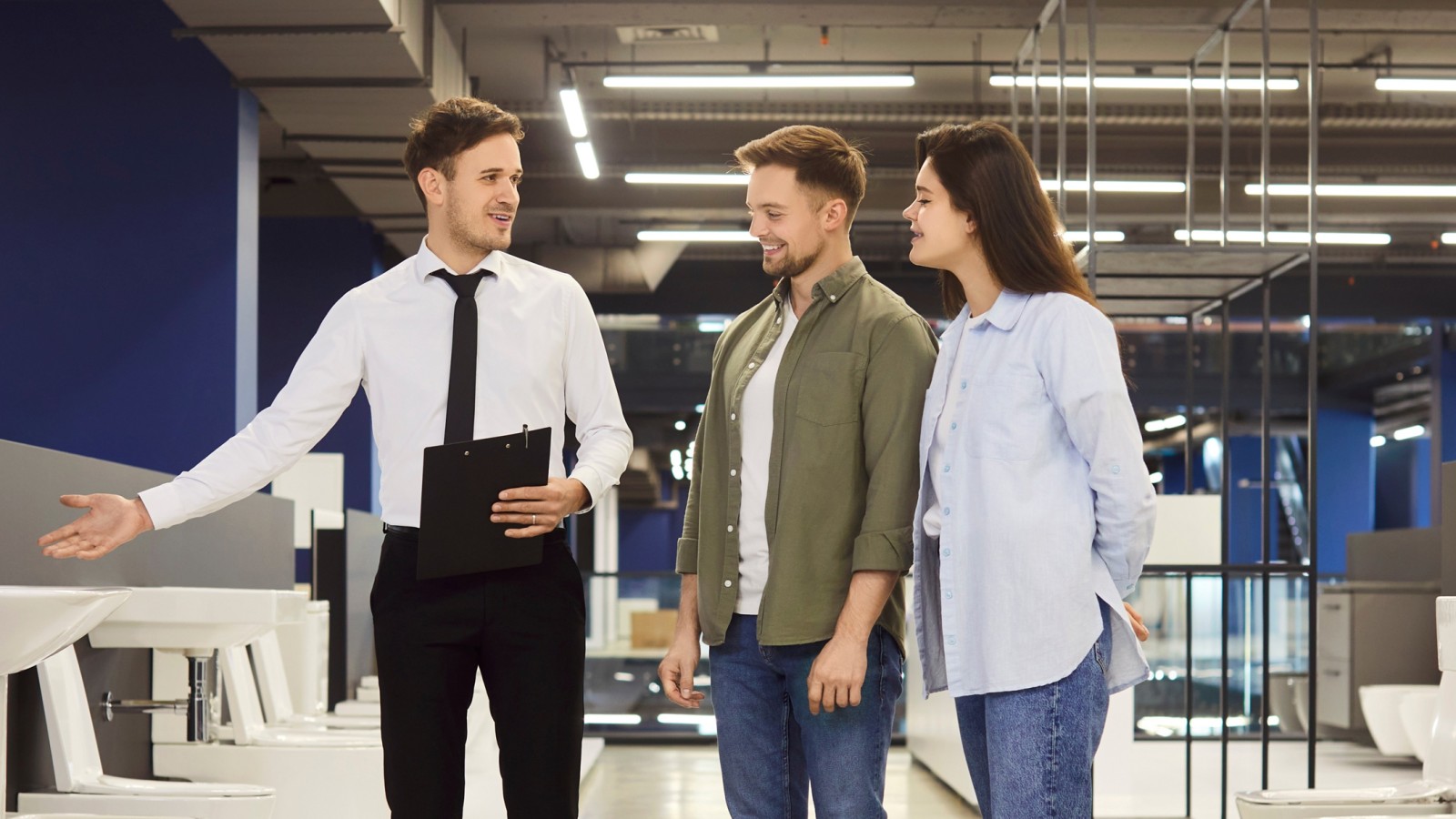 Customers getting advice from a specialist partner