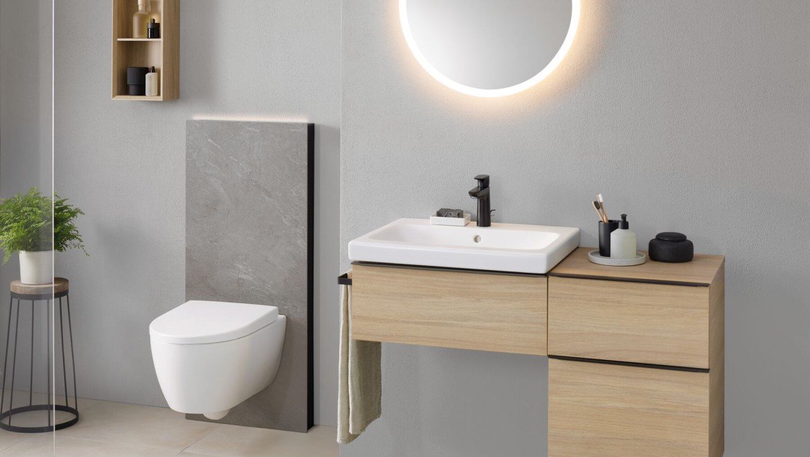 Geberit sanitary module Monolith Lava