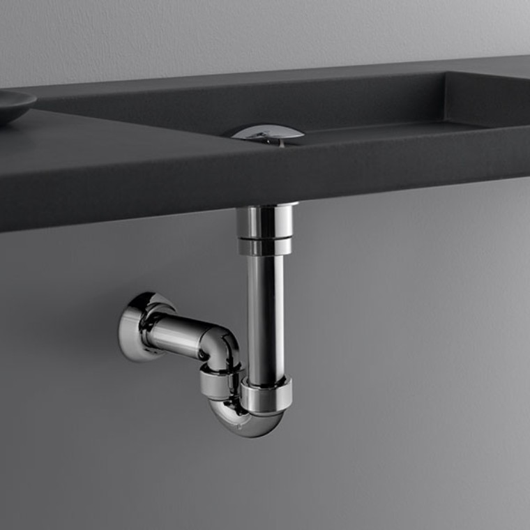 Geberit space-saving siphon for wash basins