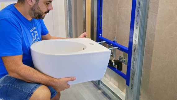 Installation of a Geberit bidet with EFF3