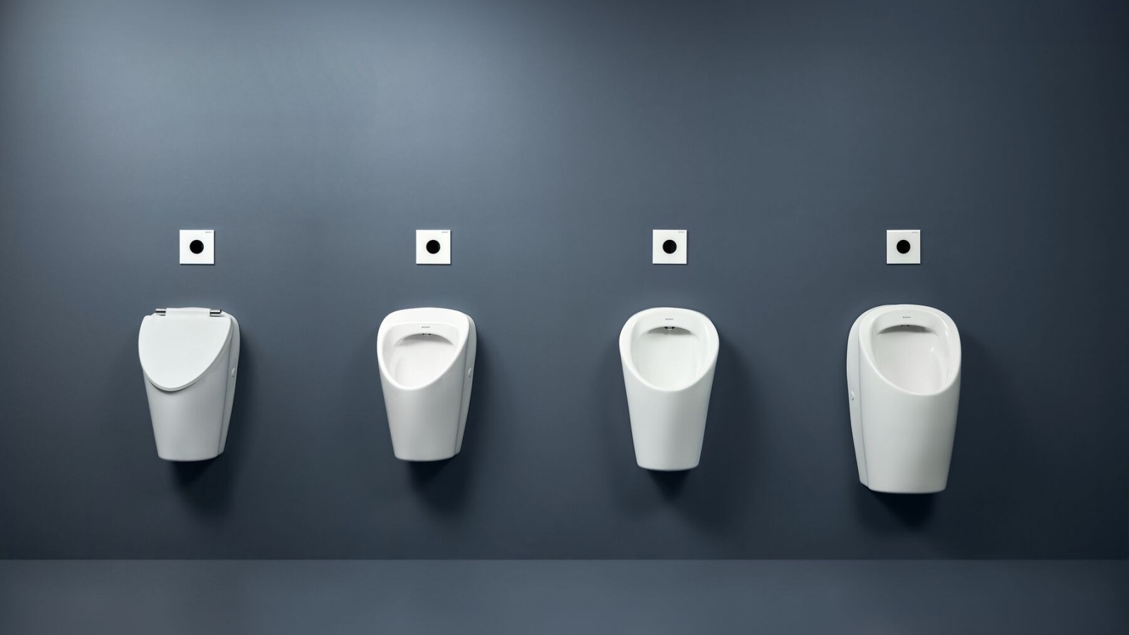 The new Geberit Renova urinals flush cleanly with just 0.5 litres of water.