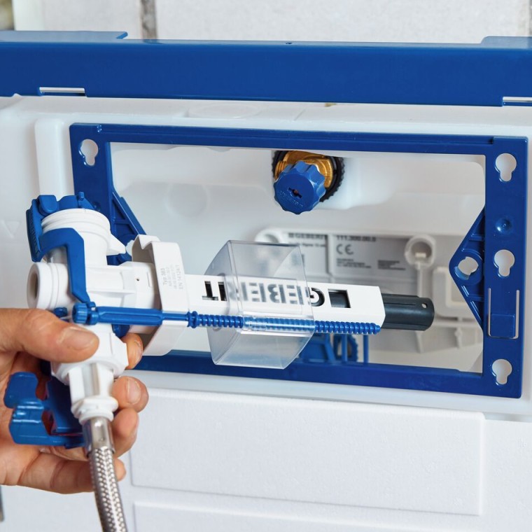 The compact Geberit Type 383 fill valve