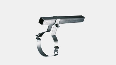 Geberit Pluvia: Fastening the pipes to the support rail