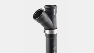 Geberit Silent-Pro with the Geberit retaining claw is ideal for roof drainage