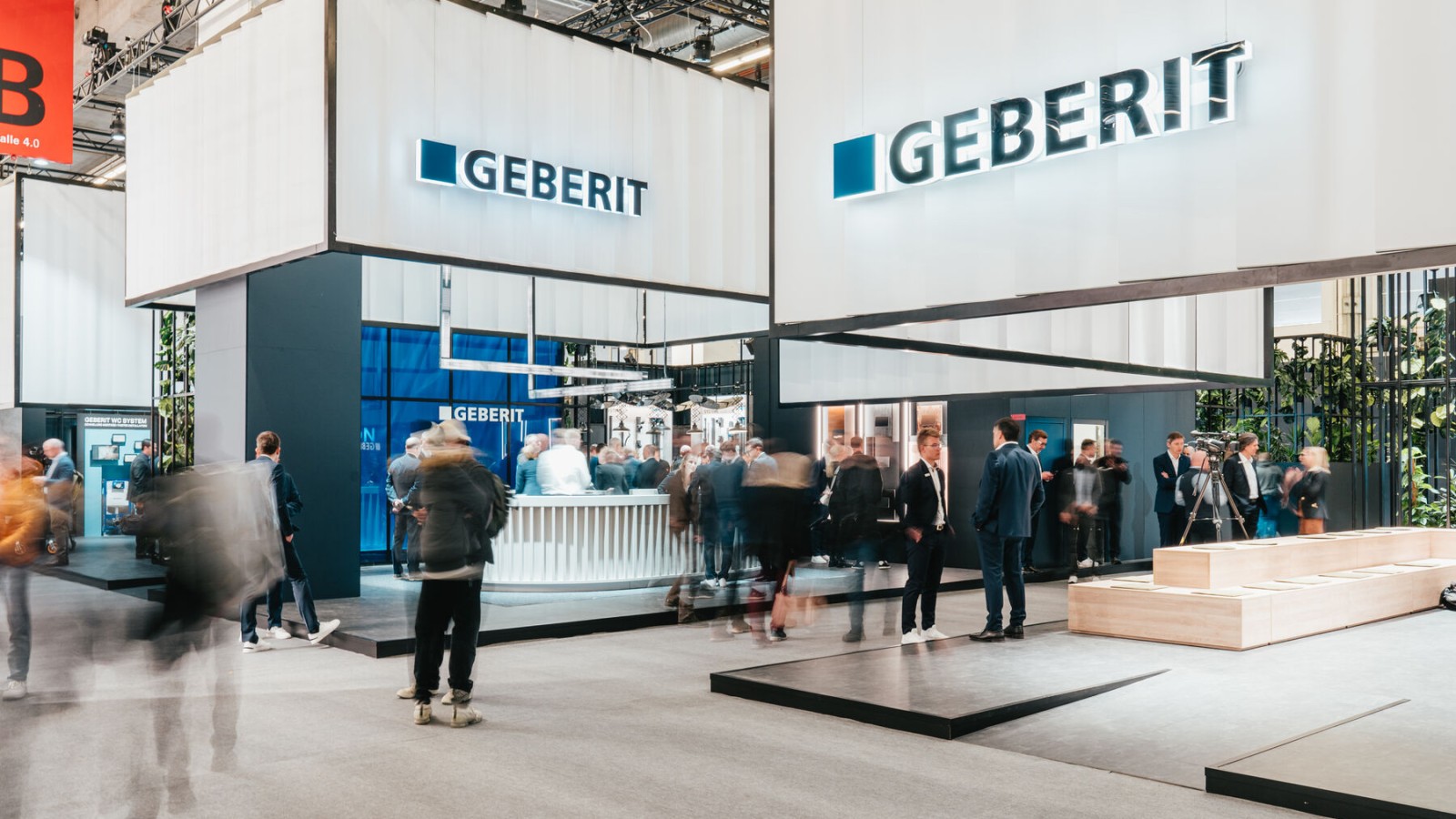 Geberit booth with visitors
