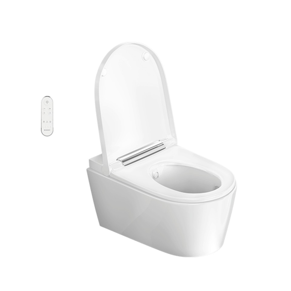 Geberit AquaClean Sela with open WC lid