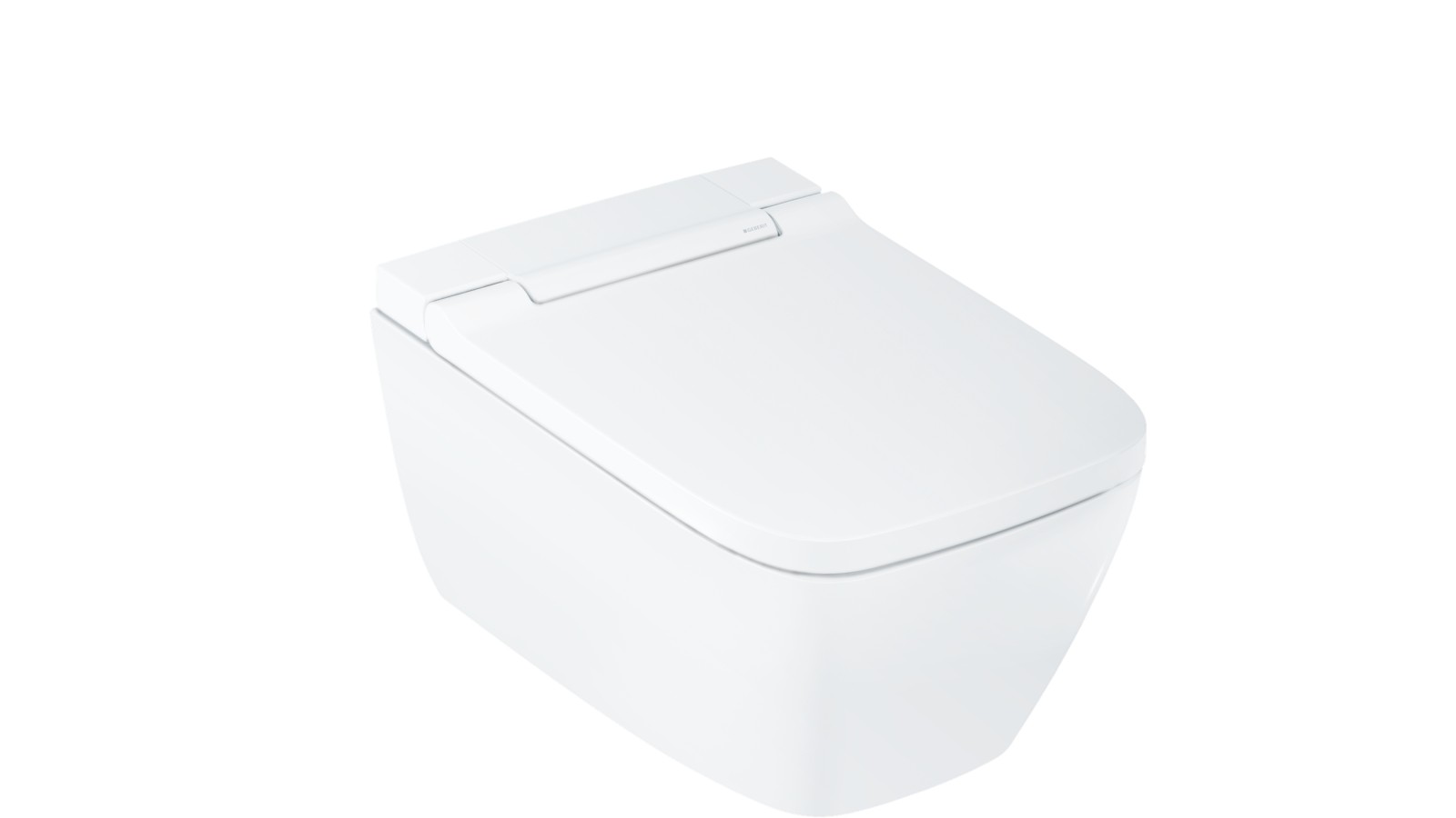 Geberit AquaClean Sela square with white alpine design cover Geberit AquaClean Sela square with white alpine design cover