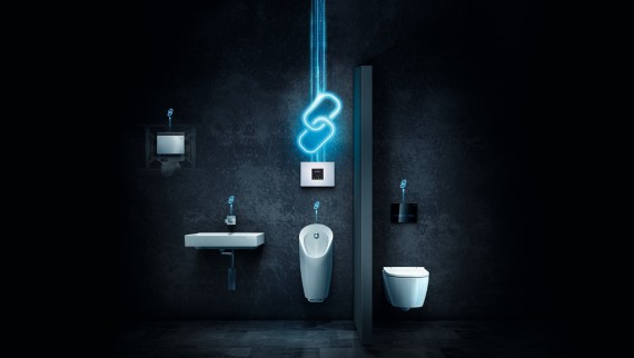 Economical operation of sanitary rooms with Geberit Connect