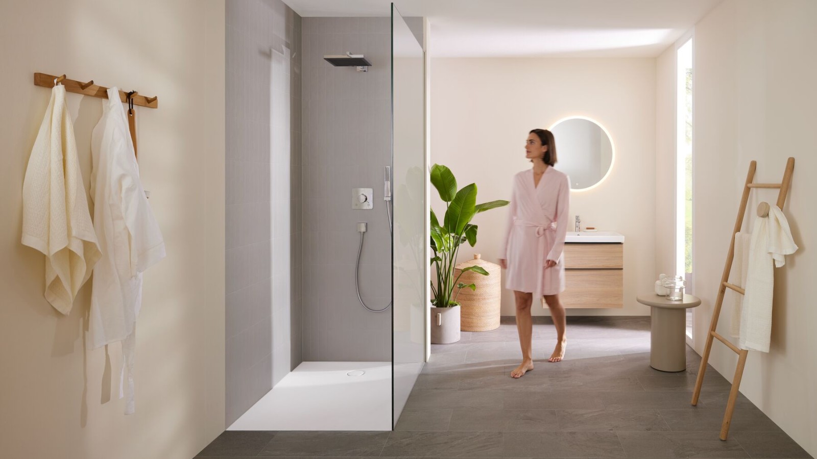 Geberi bathroom with CleanFloor30