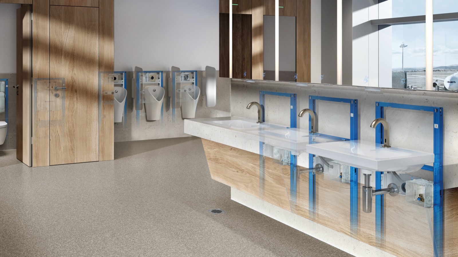 Geberit washbasin systems in the Standard product range
