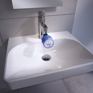 Application example for the Geberit sanitary flush Rapid: sanitary facilities that remain out of use for a long period of time