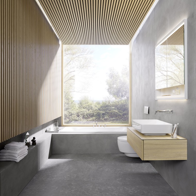 The 6x6 winning bathroom design by Danish architecture company Bjerg Arkitektur (© Geberit)