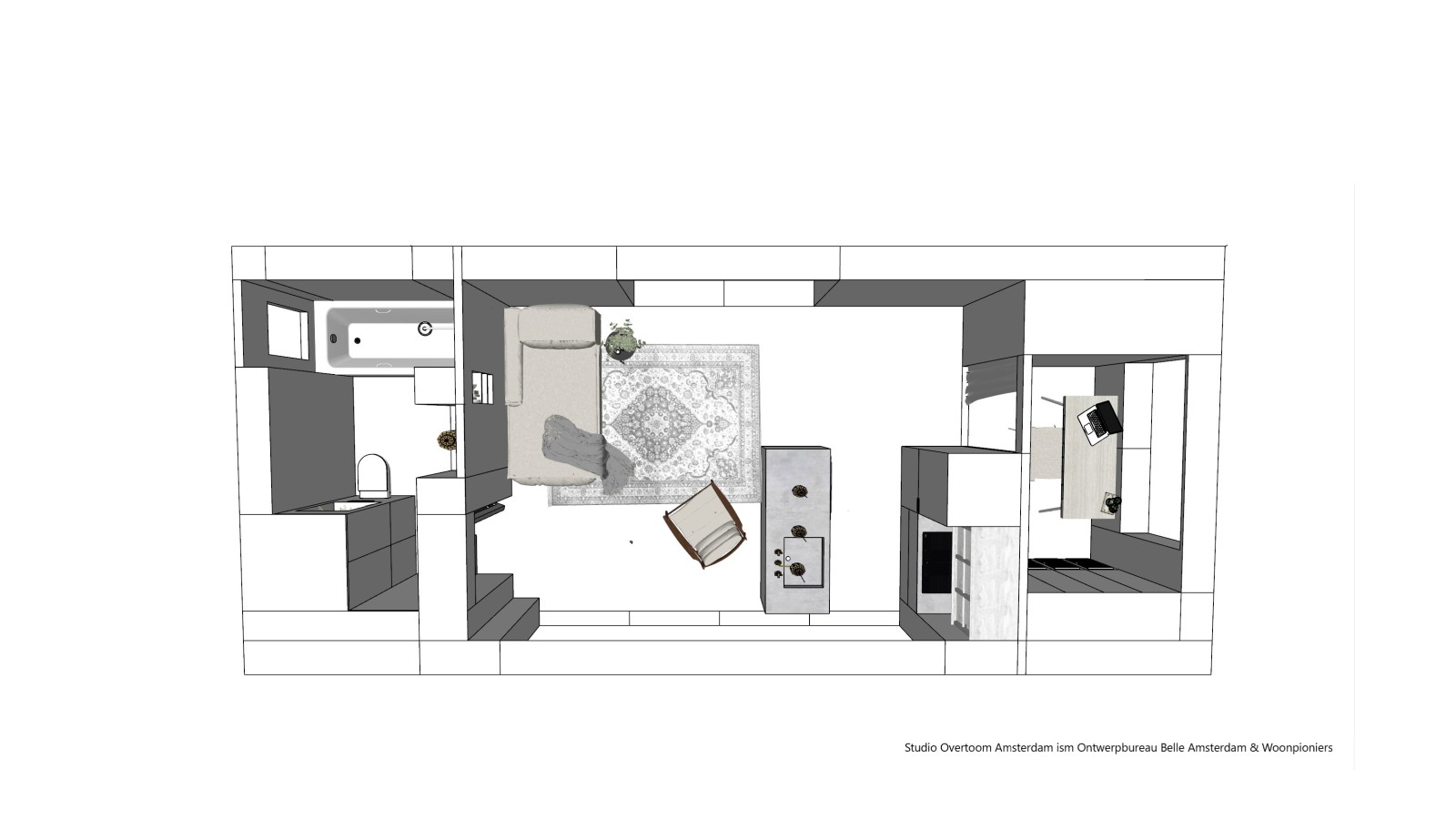Illustration Tiny House (© Woonpioniers)