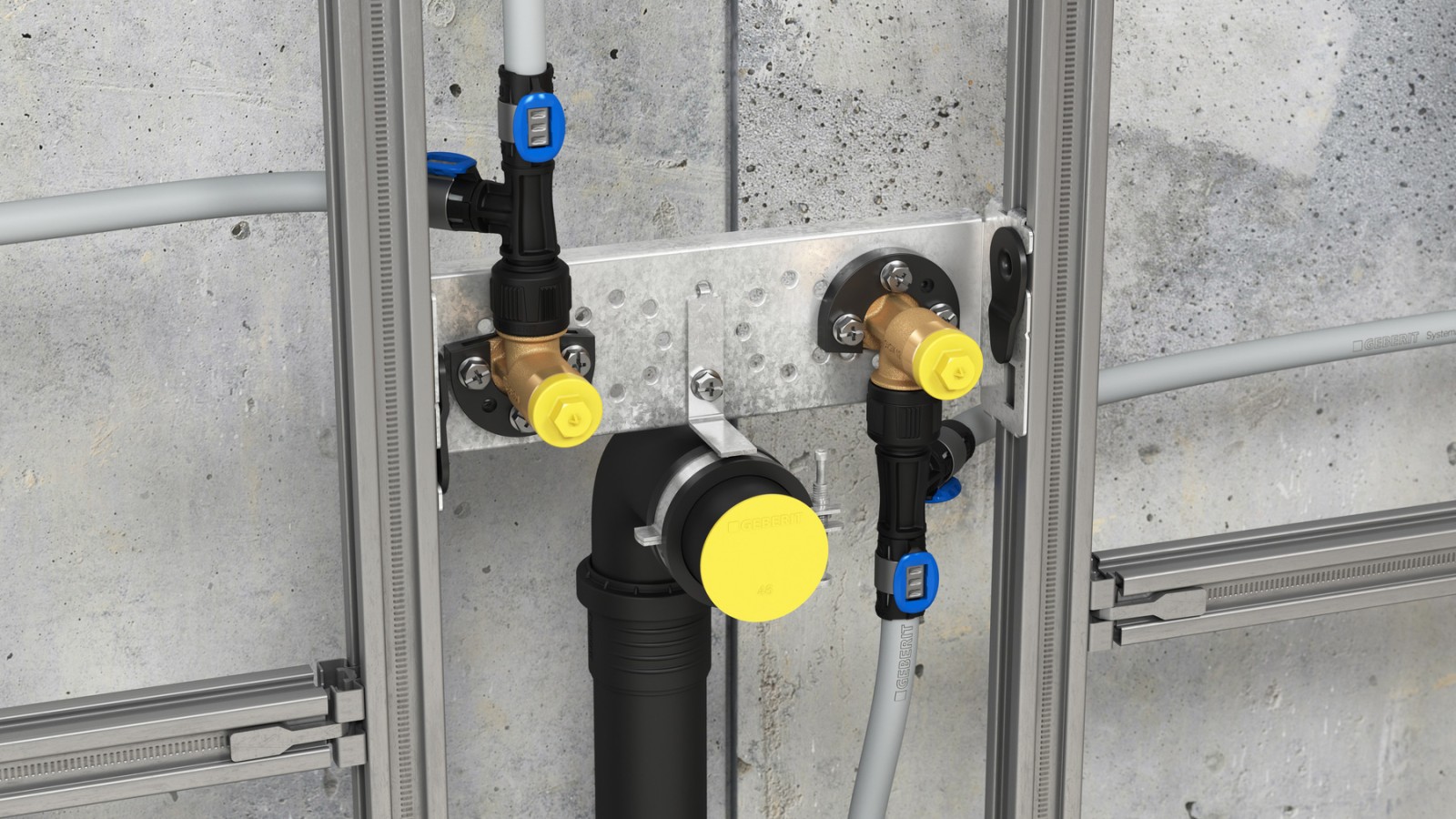 Geberit MasterFix T-pieces Geberit MasterFix T-pieces