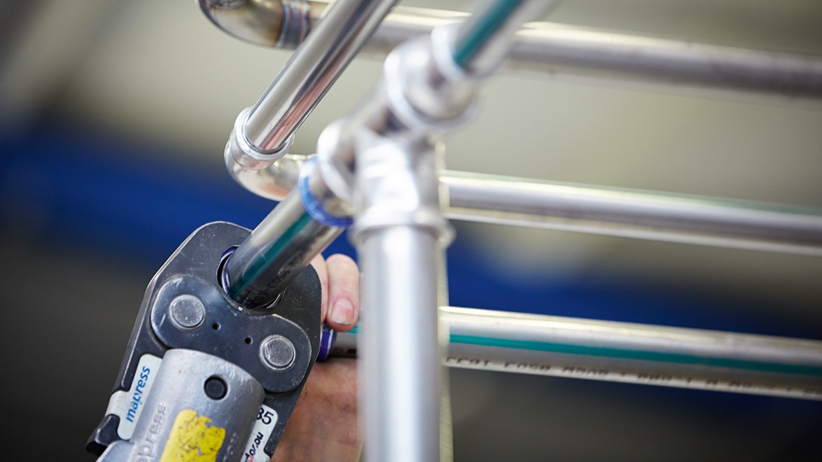 Geberit Mapress Stainless Steel in a brewery