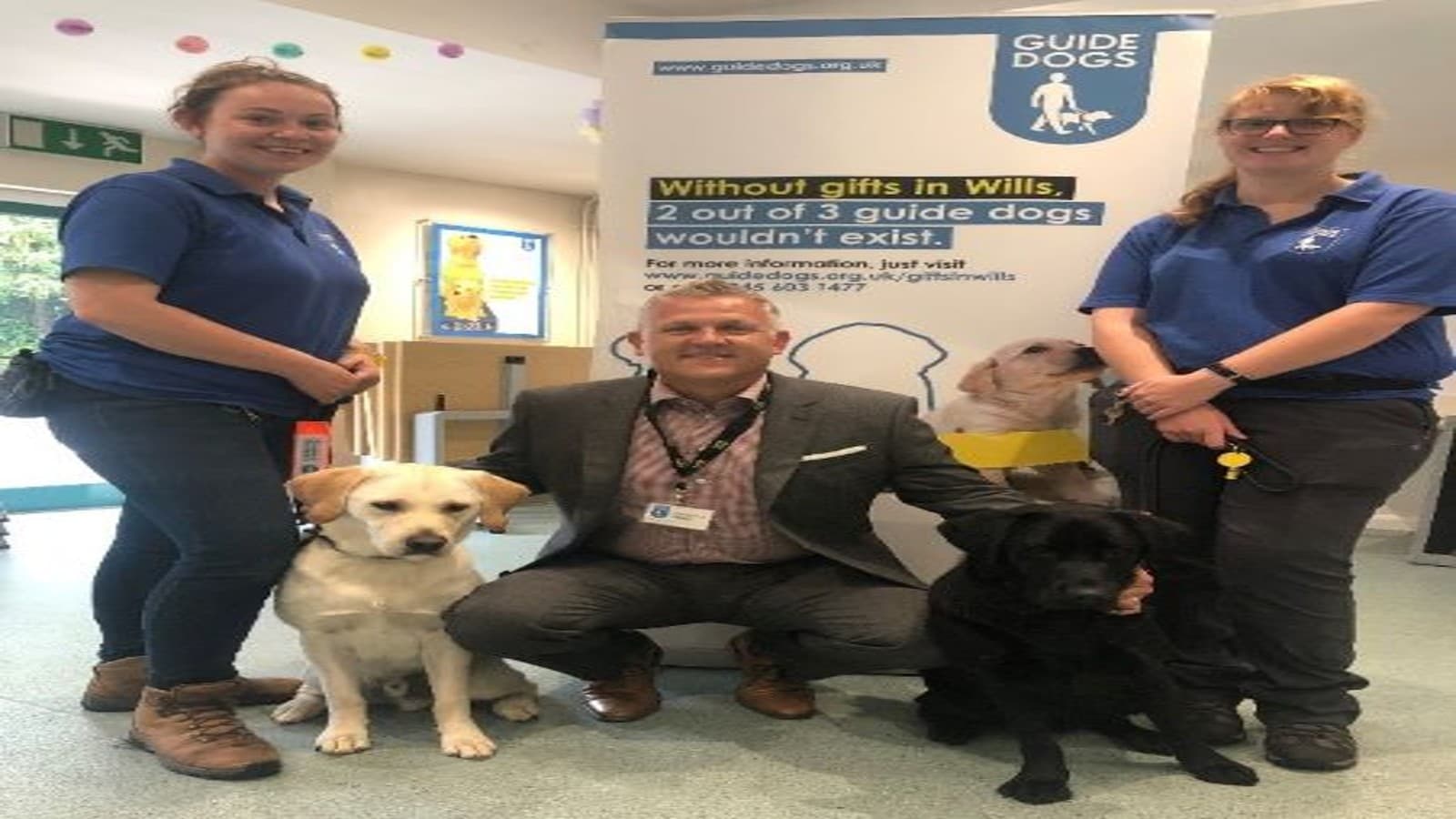 Mark Larden at the Guide Dogs Association Mark Larden at the Guide Dogs Association