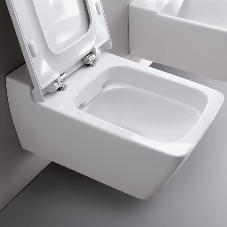 Geberit Xeno2 toilet with open lid Geberit Xeno2 toilet with open lid