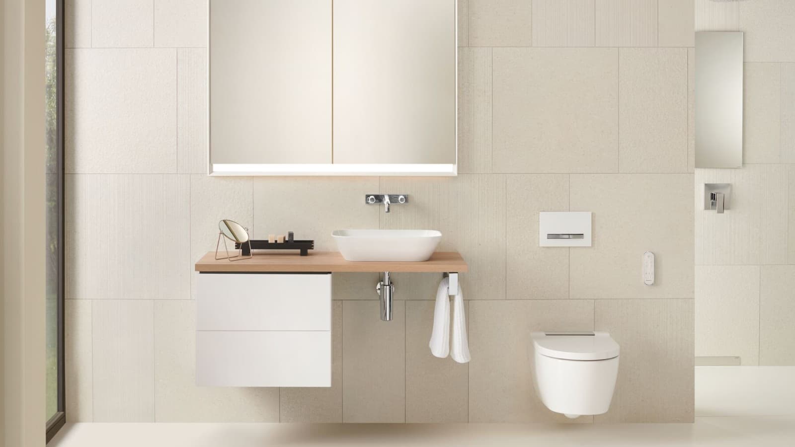 Geberit AquaClean Sela with Geberit ONE Geberit AquaClean Sela with Geberit ONE