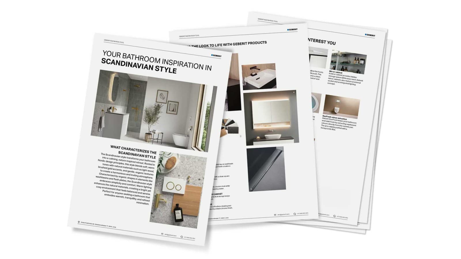 Summary of the Geberit Inspiration Tool Summary of the Geberit Inspiration Tool