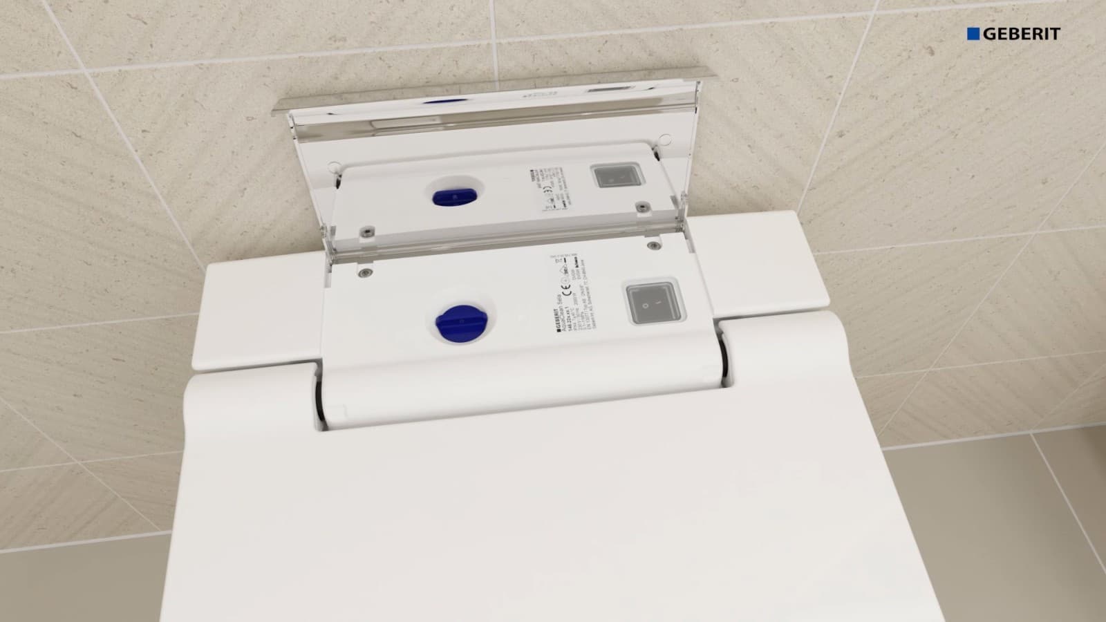 Screenshot how to switch on Geberit AquaClean Sela Screenshot how to switch on Geberit AquaClean Sela