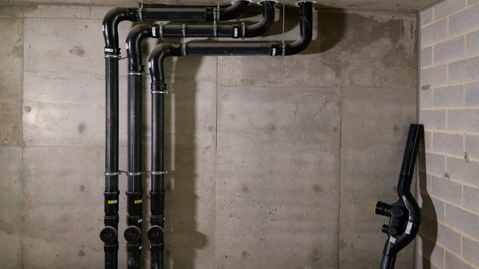 The building drainage with SuperTube led to a considerable gain in living space (© Michael Curwood & Adam Powell) The building drainage with SuperTube led to a considerable gain in living space (© Michael Curwood & Adam Powell)