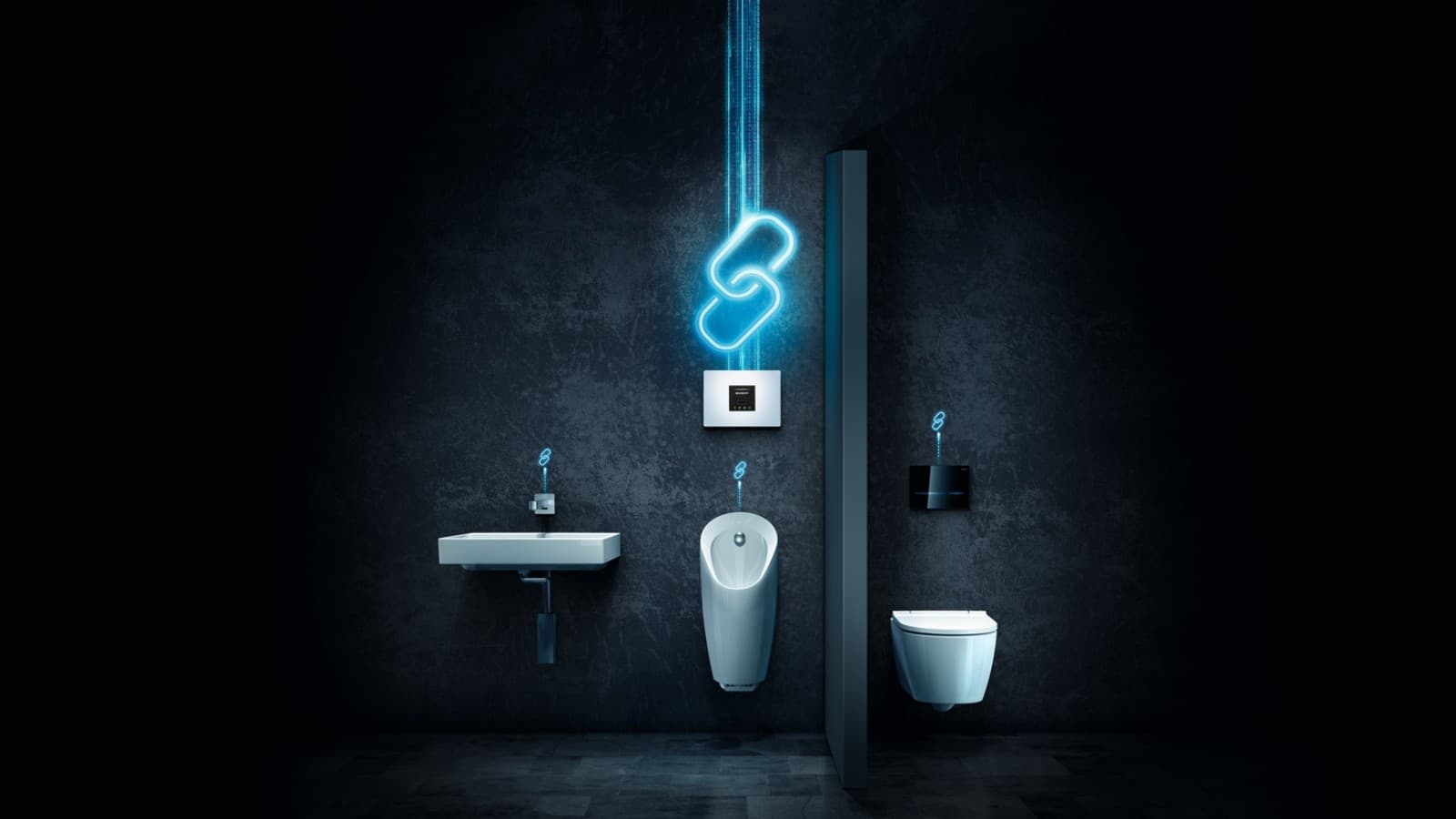 Economical operation of sanitary rooms with Geberit Connect Economical operation of sanitary rooms with Geberit Connect
