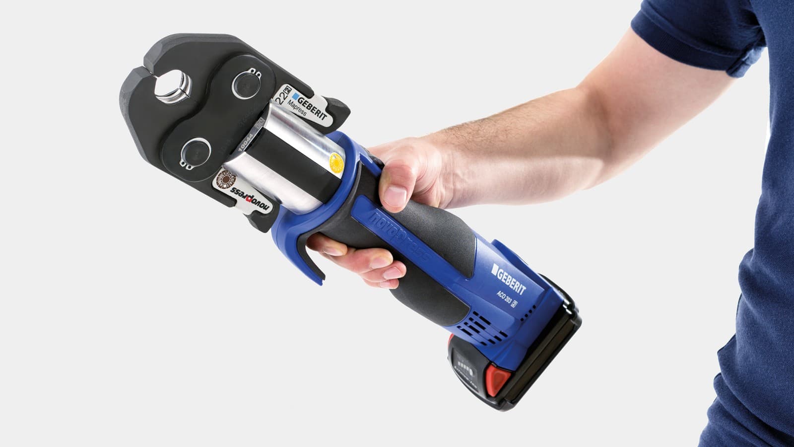 Geberit pressing jaws for leakproof connections Geberit pressing jaws for leakproof connections